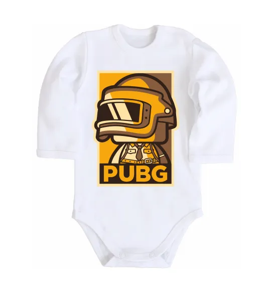Детский боди Pubg tiny Белый фото