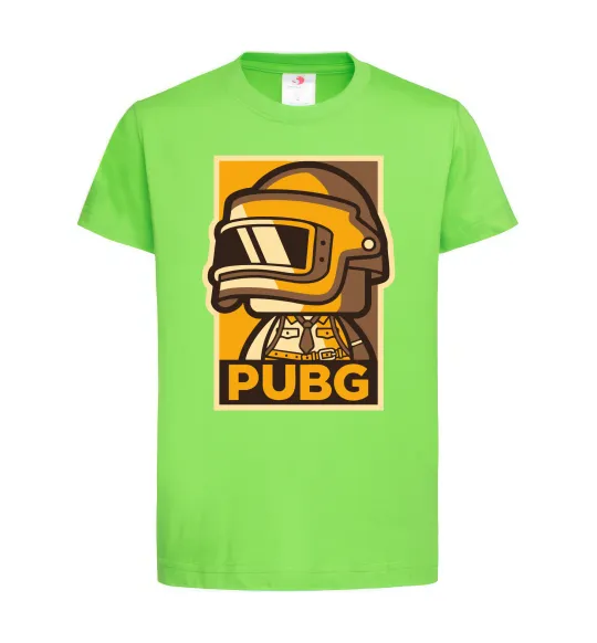 Дитяча футболка Pubg tiny Лаймовий фото