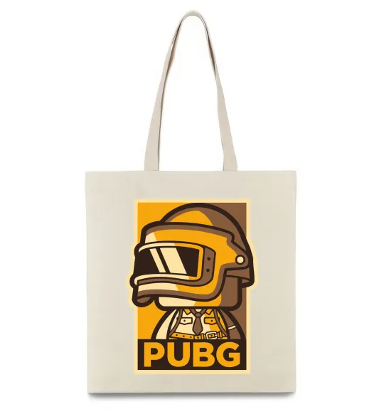 Эко-сумка Pubg tiny Бежевый фото