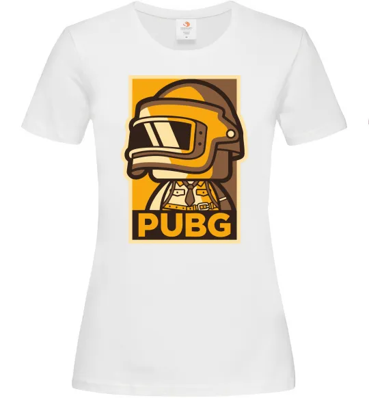 Жіноча футболка Pubg tiny Білий фото