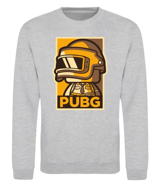 Свитшот Pubg tiny Серый меланж фото