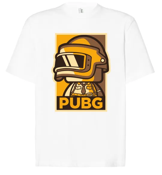 Футболка Оверсайз Pubg tiny Белый фото