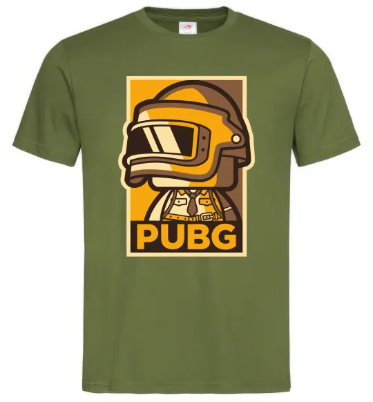 Мужская футболка Pubg tiny Оливковый фото