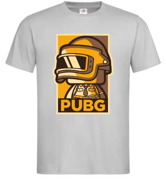 Мужская футболка Pubg tiny Серый фото