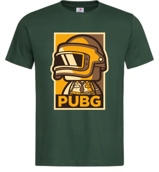 Мужская футболка Pubg tiny Темно-зеленый фото