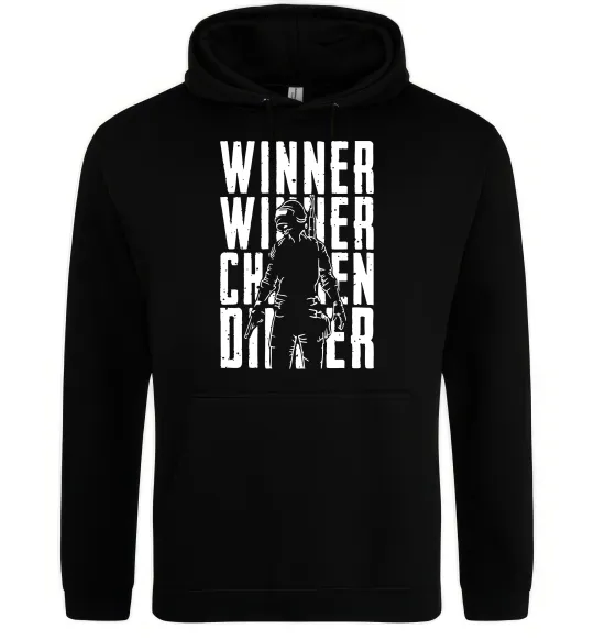 Женская толстовка (худи) PUBG Winner Черный фото