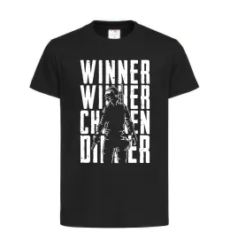 Детская футболка PUBG Winner Черный фото
