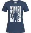 Женская футболка PUBG Winner Темно-синий фото