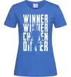 Женская футболка PUBG Winner Ярко-синий фото