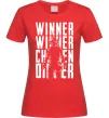 Женская футболка PUBG Winner Красный фото
