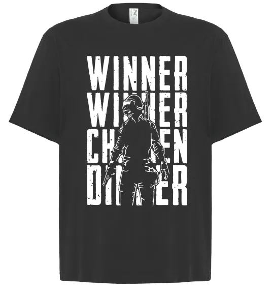 Футболка Оверсайз PUBG Winner Черный фото