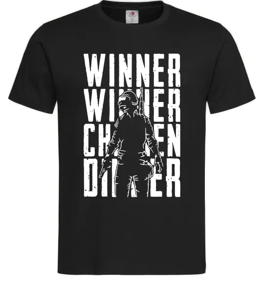 Мужская футболка PUBG Winner Черный фото