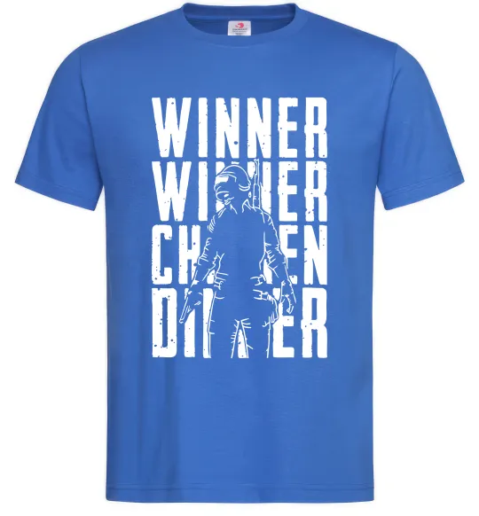 Мужская футболка PUBG Winner Ярко-синий фото