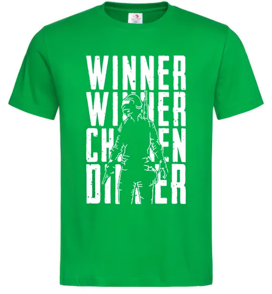 Мужская футболка PUBG Winner Зеленый фото