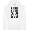 Мужская толстовка (худи) PUBG Winner Белый фото