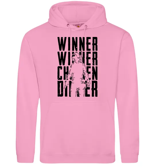 Женская толстовка (худи) PUBG Winner Розовый фото