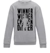 Детский Свитшот PUBG Winner Серый меланж фото