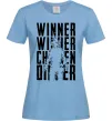 Женская футболка PUBG Winner Голубой фото