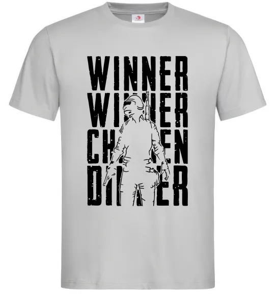 Мужская футболка PUBG Winner Серый фото