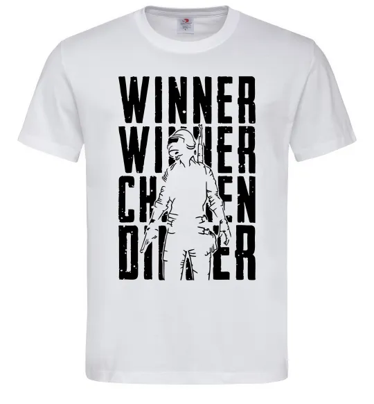 Мужская футболка PUBG Winner Белый фото