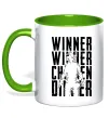 Чашка с цветной ручкой PUBG Winner Зеленый фото