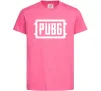 Детская футболка Пабг лого Ярко-розовый фото