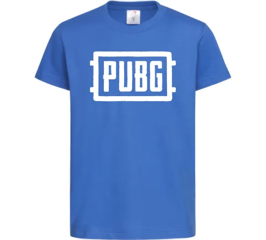 Детская футболка Пабг лого Ярко-синий фото