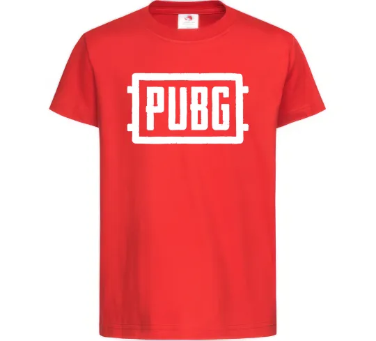 Детская футболка Пабг лого Красный фото