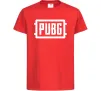 Детская футболка Пабг лого Красный фото
