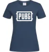 Женская футболка Пабг лого Темно-синий фото