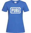 Женская футболка Пабг лого Ярко-синий фото
