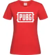Женская футболка Пабг лого Красный фото