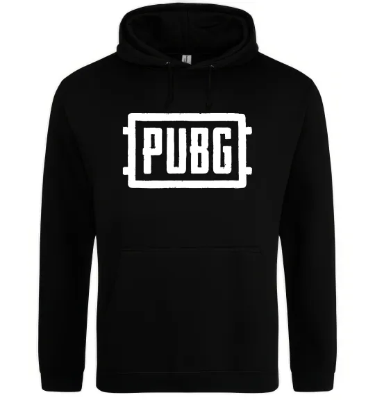 Мужская толстовка (худи) Пабг лого Черный фото