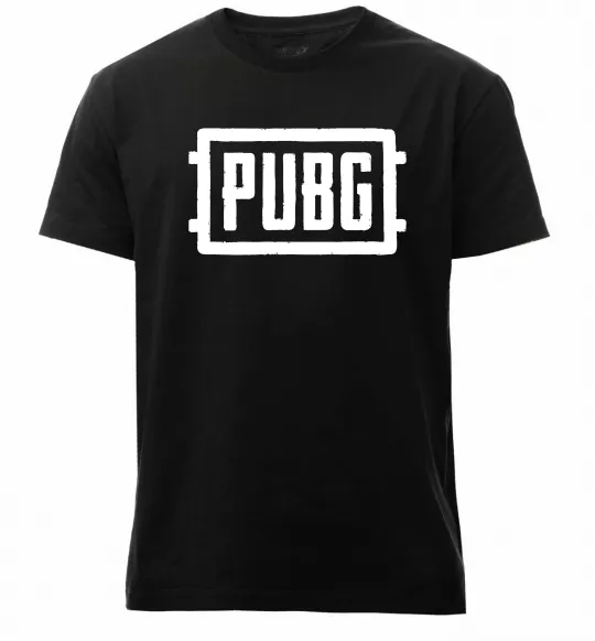 Чоловіча преміум футболка Пабг лого Чорний фото