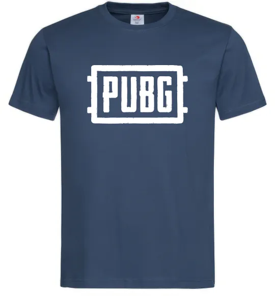 Мужская футболка Пабг лого Темно-синий фото