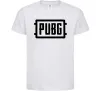 Детская футболка Пабг лого Белый фото