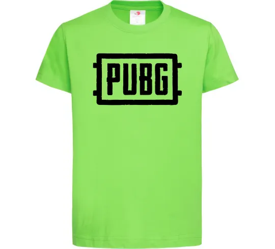 Детская футболка Пабг лого Лаймовый фото