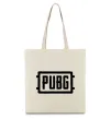 Эко-сумка Пабг лого Бежевый фото