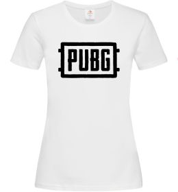 Женская футболка Пабг лого