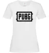 Женская футболка Пабг лого Белый фото