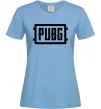 Женская футболка Пабг лого Голубой фото