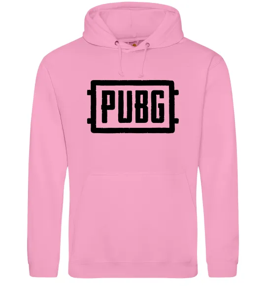 Мужская толстовка (худи) Пабг лого Розовый фото