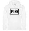 Женская толстовка (худи) Пабг лого Белый фото