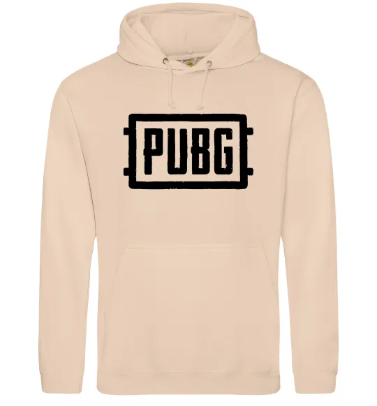 Женская толстовка (худи) Пабг лого Песочный фото
