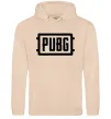 Женская толстовка (худи) Пабг лого Песочный фото