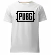 Чоловіча преміум футболка Пабг лого Білий фото