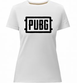 Женская премиум футболка Пабг лого Женская премиум футболка Пабг лого