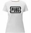 Жіноча преміум футболка Пабг лого Білий фото