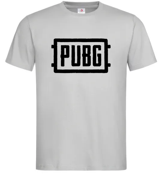 Мужская футболка Пабг лого Серый фото