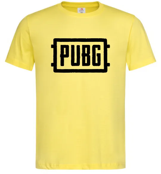 Мужская футболка Пабг лого Лимонный фото